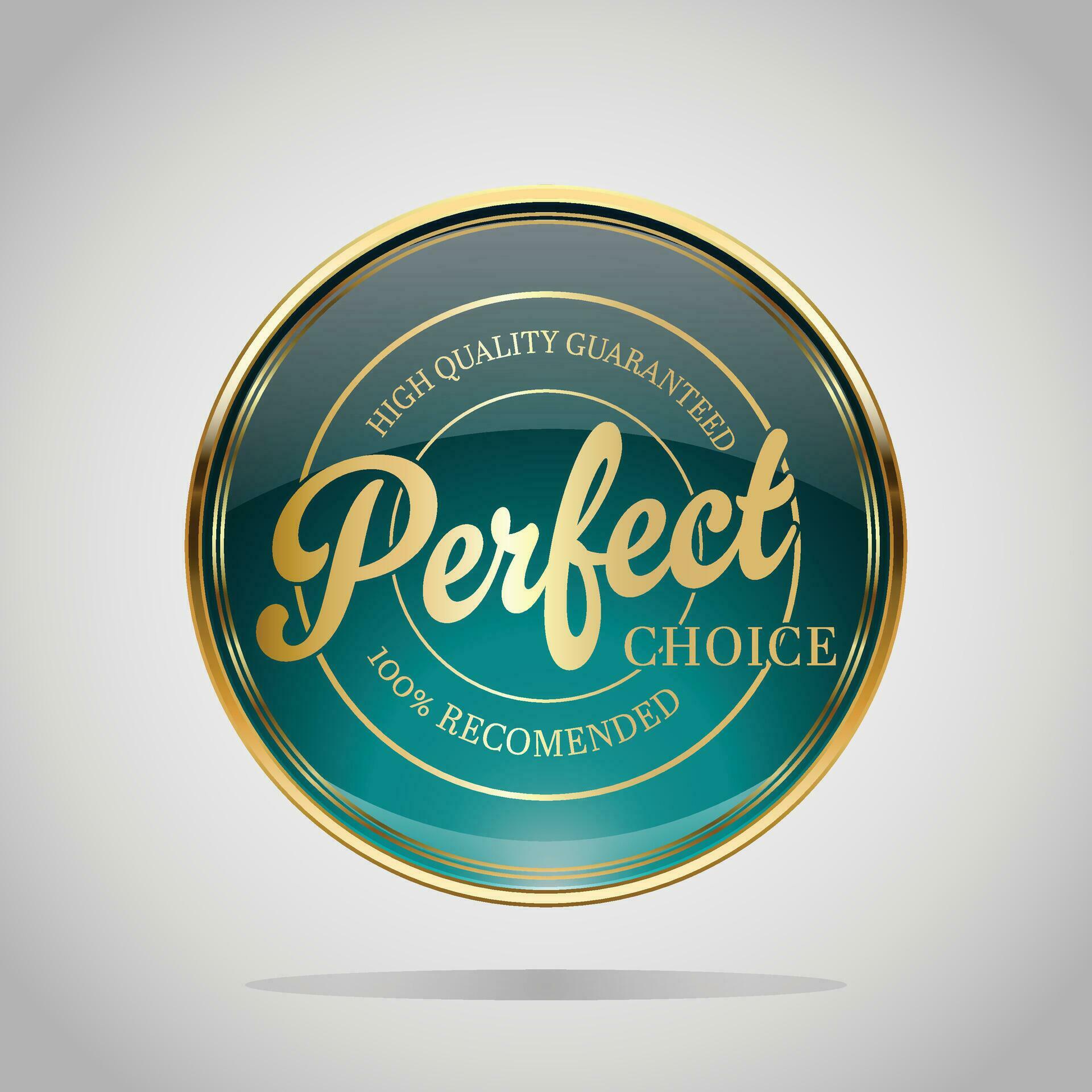 Luxury golden green badges and labels. Retro vintage circle badge