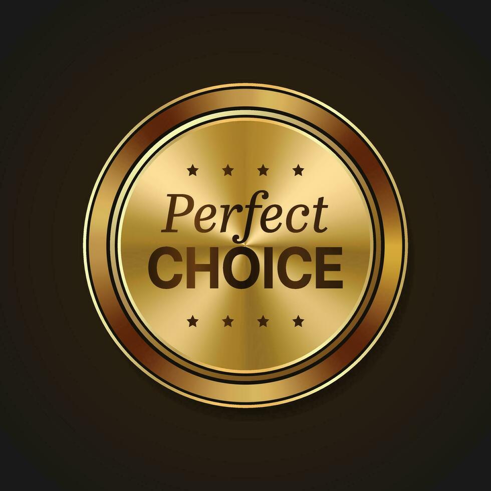Luxury golden badges and labels. Retro vintage circle badge design vector