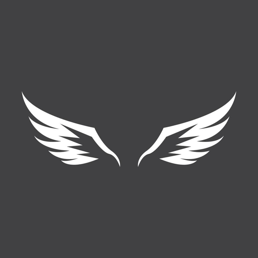 Wings bird icon and symbol vector template