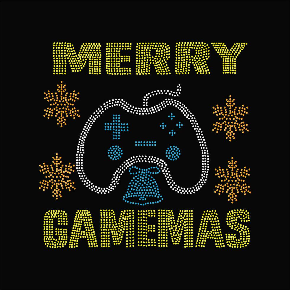 Merry gamemas 3 vector