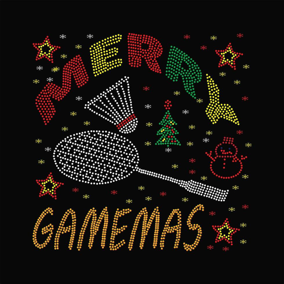Merry gamemas 6 vector