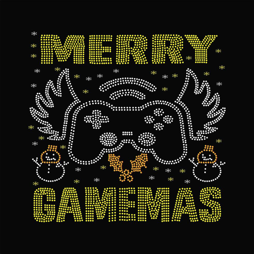Merry gamemas 4 vector
