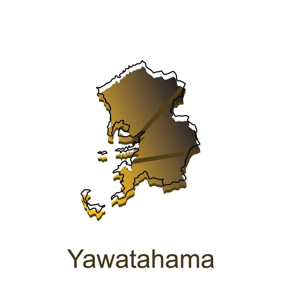Map City of Yawatahama design, High detailed vector map - Japan Vector Design Template, suitable for your company