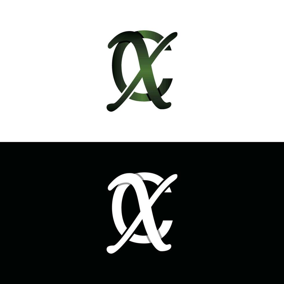 Letter CX luxury modern monogram logo vector design, logo initial vector mark element graphic illustration design template