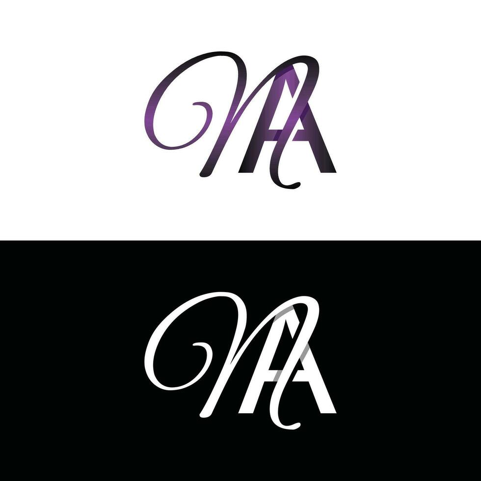 Letter AN luxury modern monogram logo vector design, logo initial vector mark element graphic illustration design template