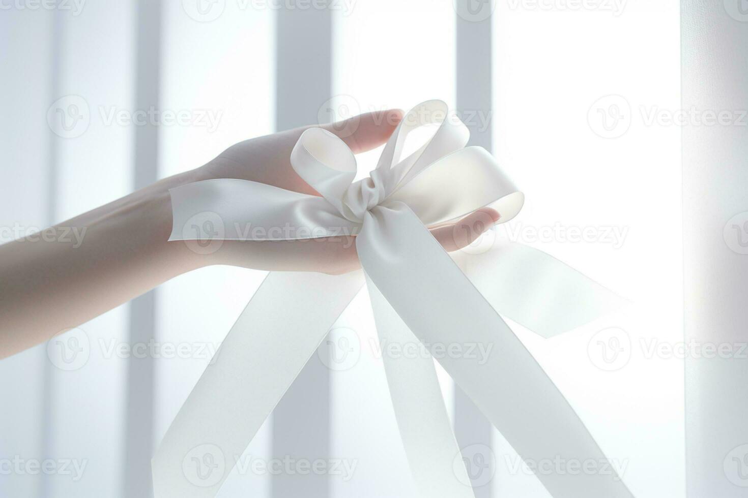 ribbon tied up