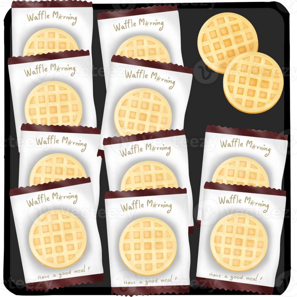 The waffle snack png
