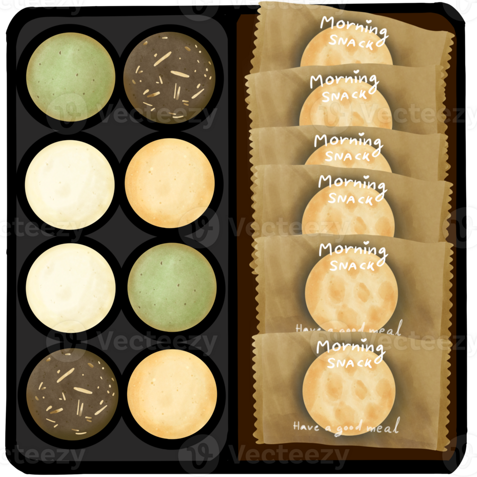 The cookie and snack png
