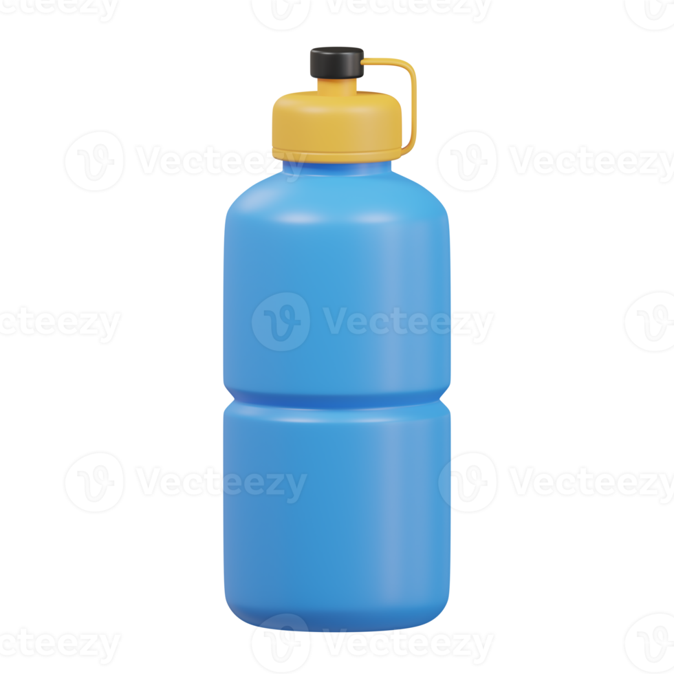 Water Bottle icon 3d render illustration png