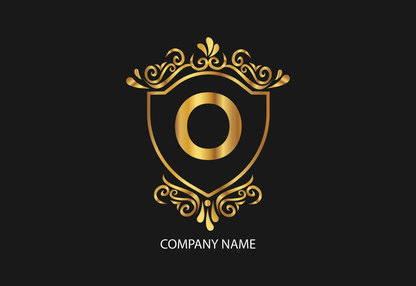 latter O natural and organic logo modern design. Natural logo for branding, corporate identity and business card vector