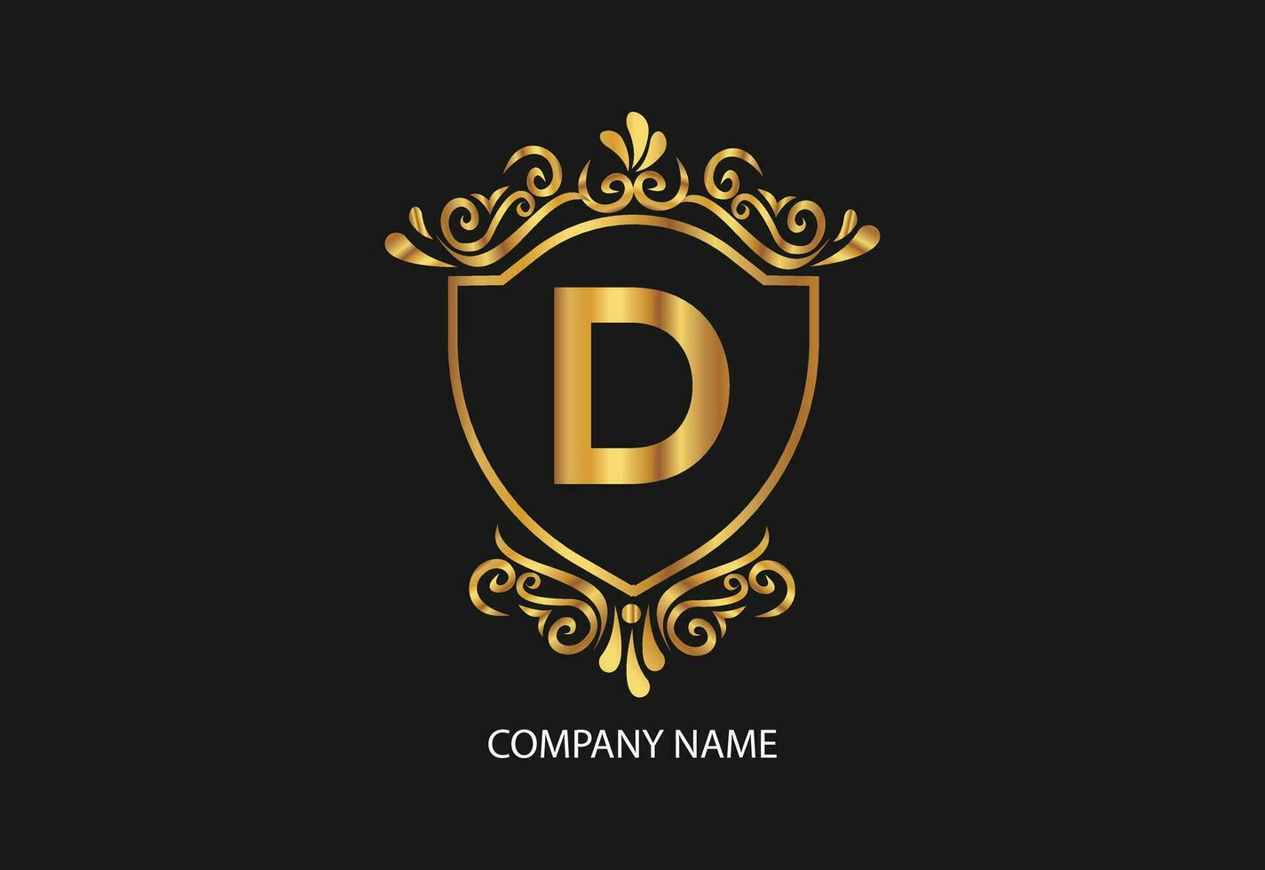 latter D natural and organic logo modern design. Natural logo for branding, corporate identity and business card vector