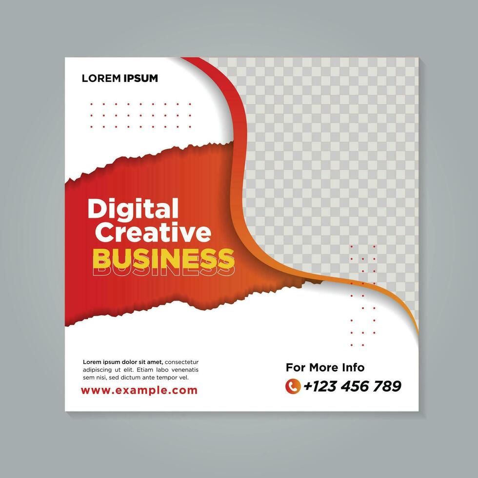 Corporate social media banner template vector