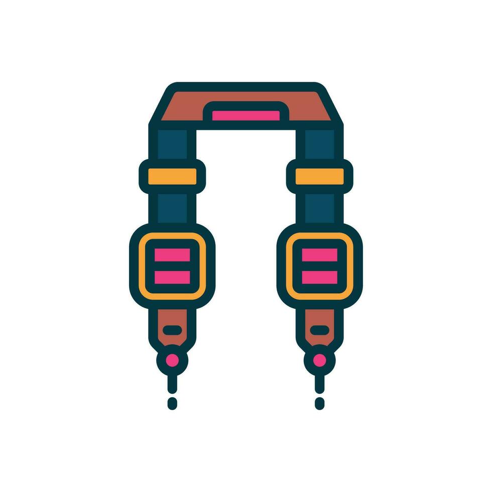 camera strap filled color icon. vector icon for your website, mobile, presentation, and logo design.