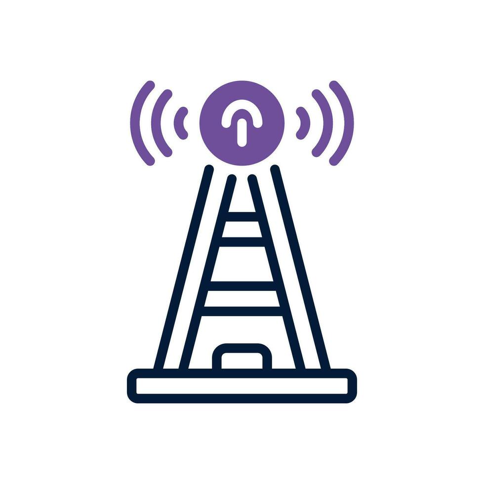 antenna dual tone icon. vector icon for your website, mobile, presentation, and logo design.