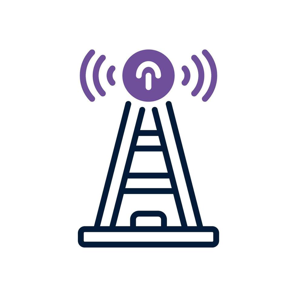 antena doble tono icono. vector icono para tu sitio web, móvil, presentación, y logo diseño.