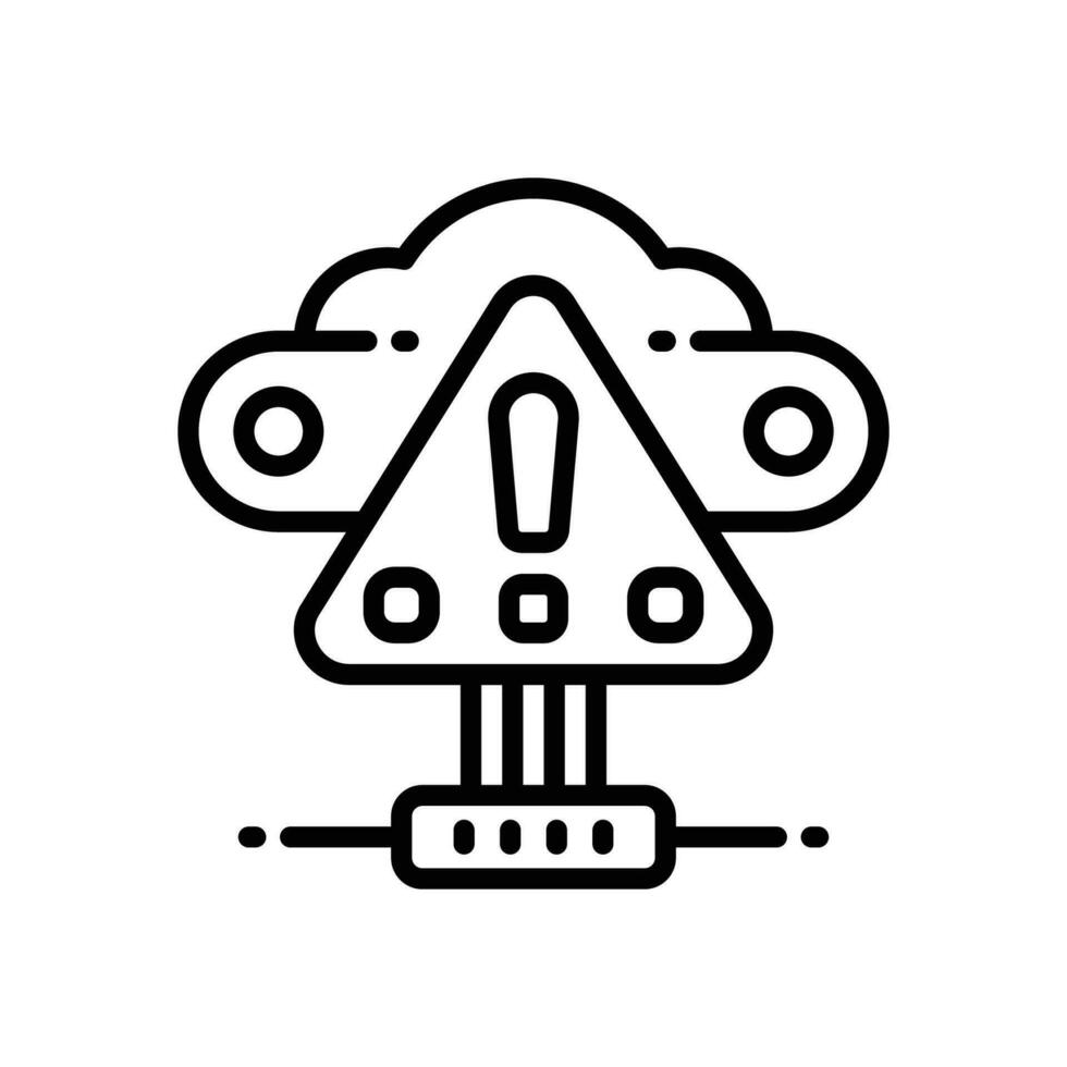 warning line icon. vector icon for your website, mobile, presentation, and logo design.