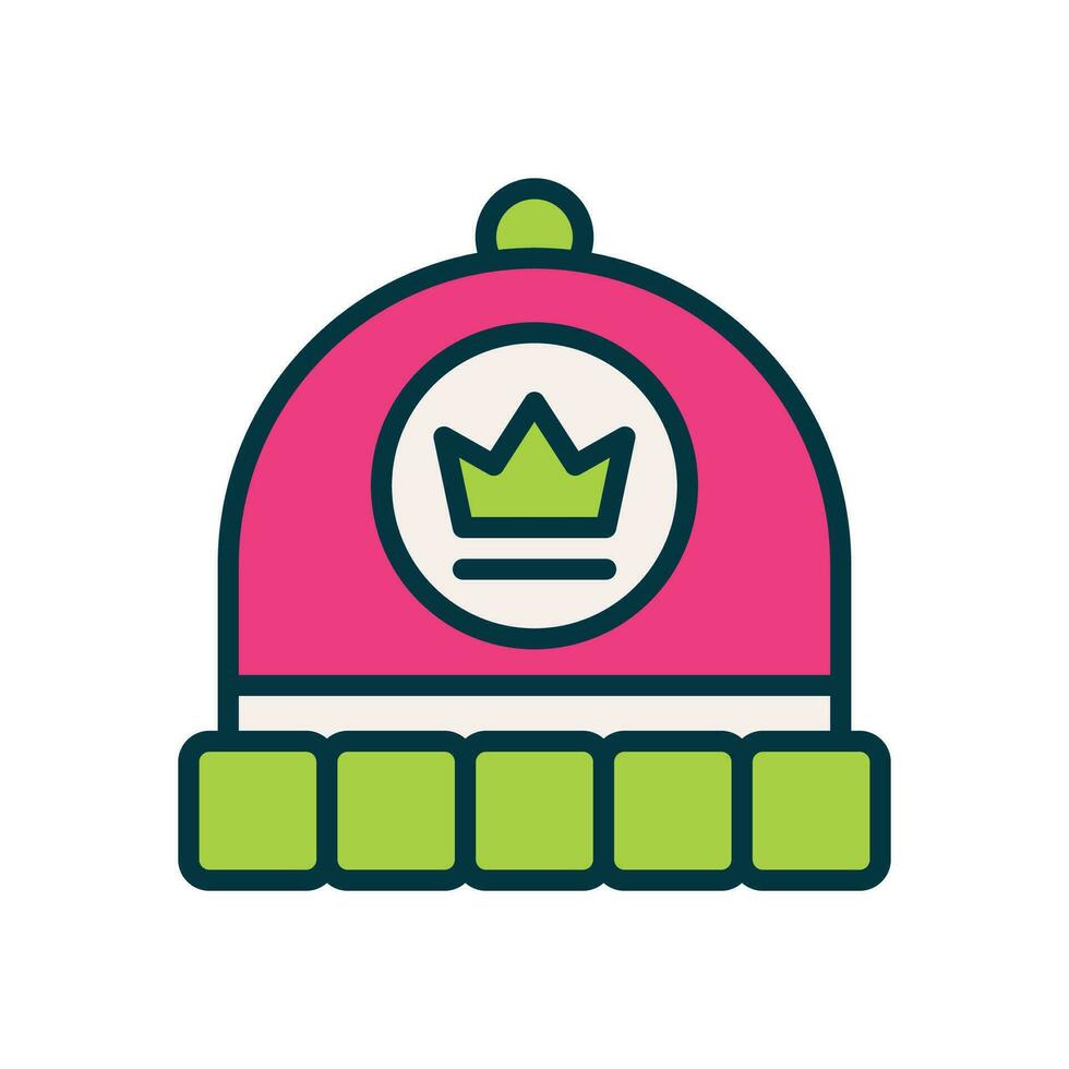 beanie filled color icon. vector icon for your website, mobile, presentation, and logo design.