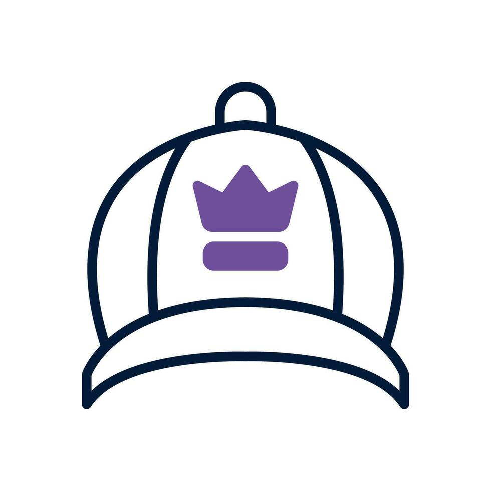 cap dual tone icon. vector icon for your website, mobile, presentation, and logo design.