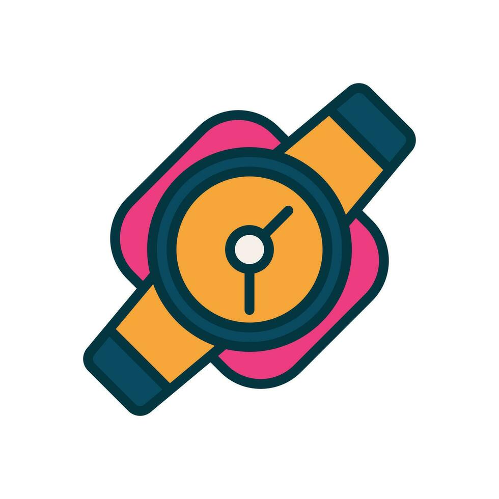 watch filled color icon. vector icon for your website, mobile, presentation, and logo design.