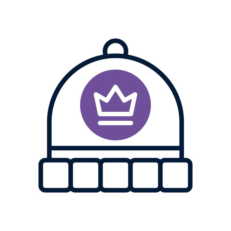 beanie dual tone icon. vector icon for your website, mobile, presentation, and logo design.