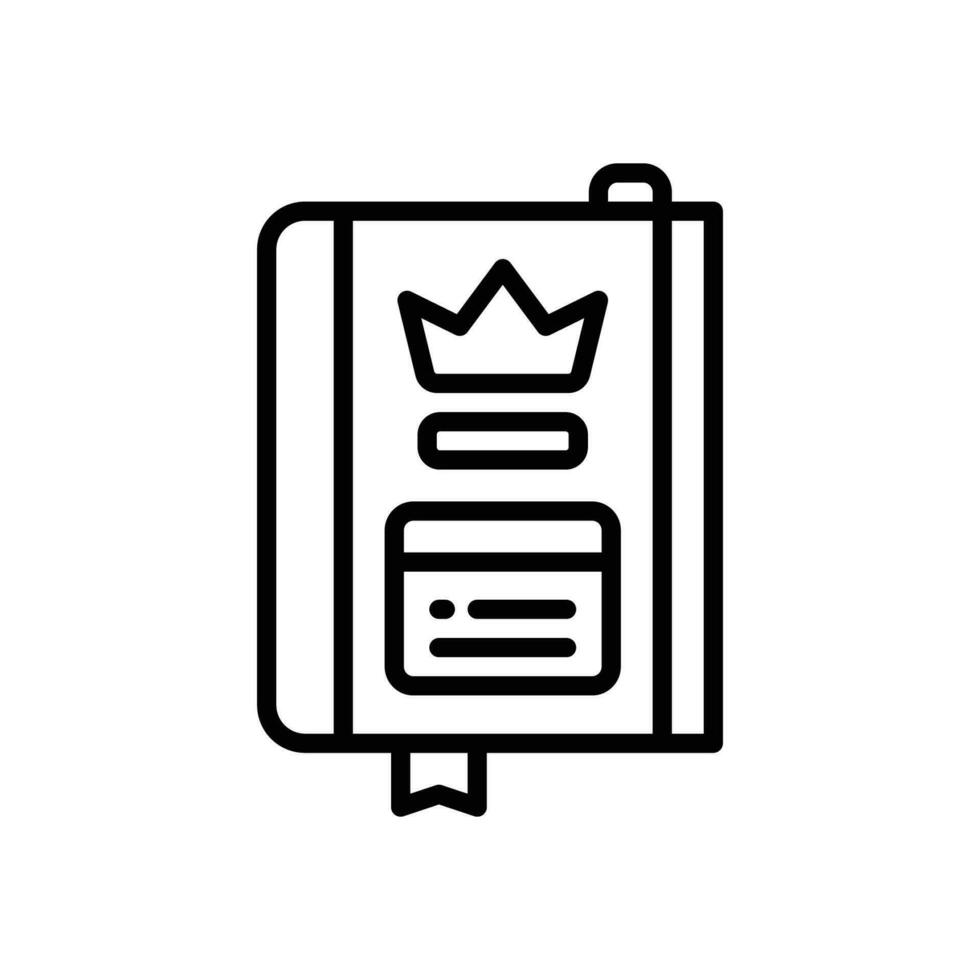 notebook line icon. vector icon for your website, mobile, presentation, and logo design.