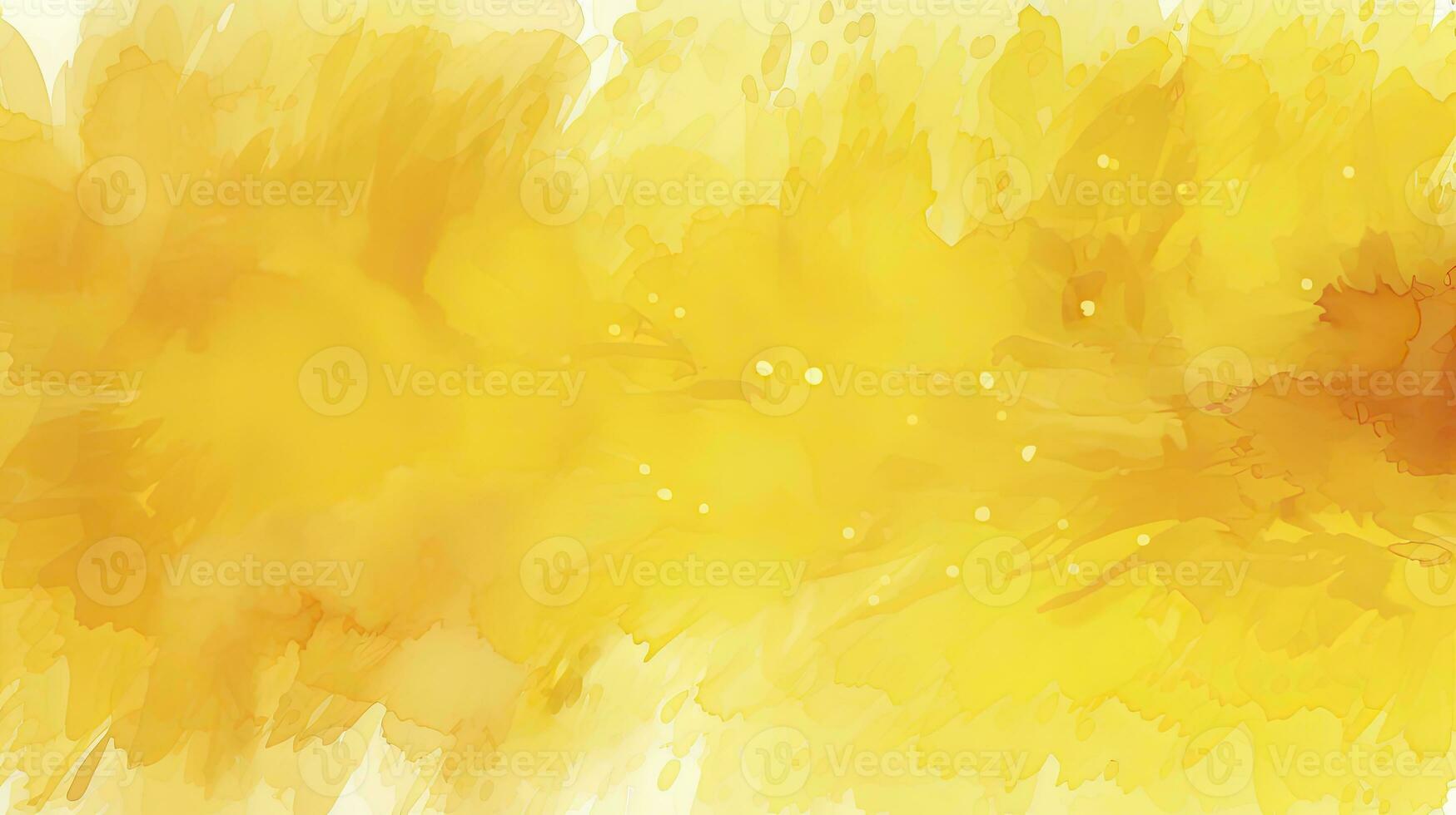 Vibrant Yellow Watercolor Background for Creative Design Concepts. AI Generated photo