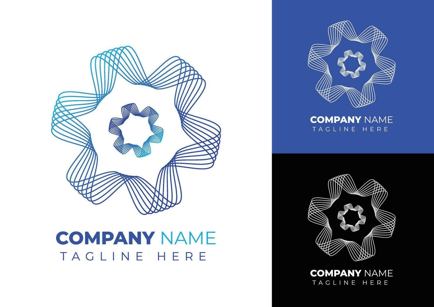 Abstract company logo template vector