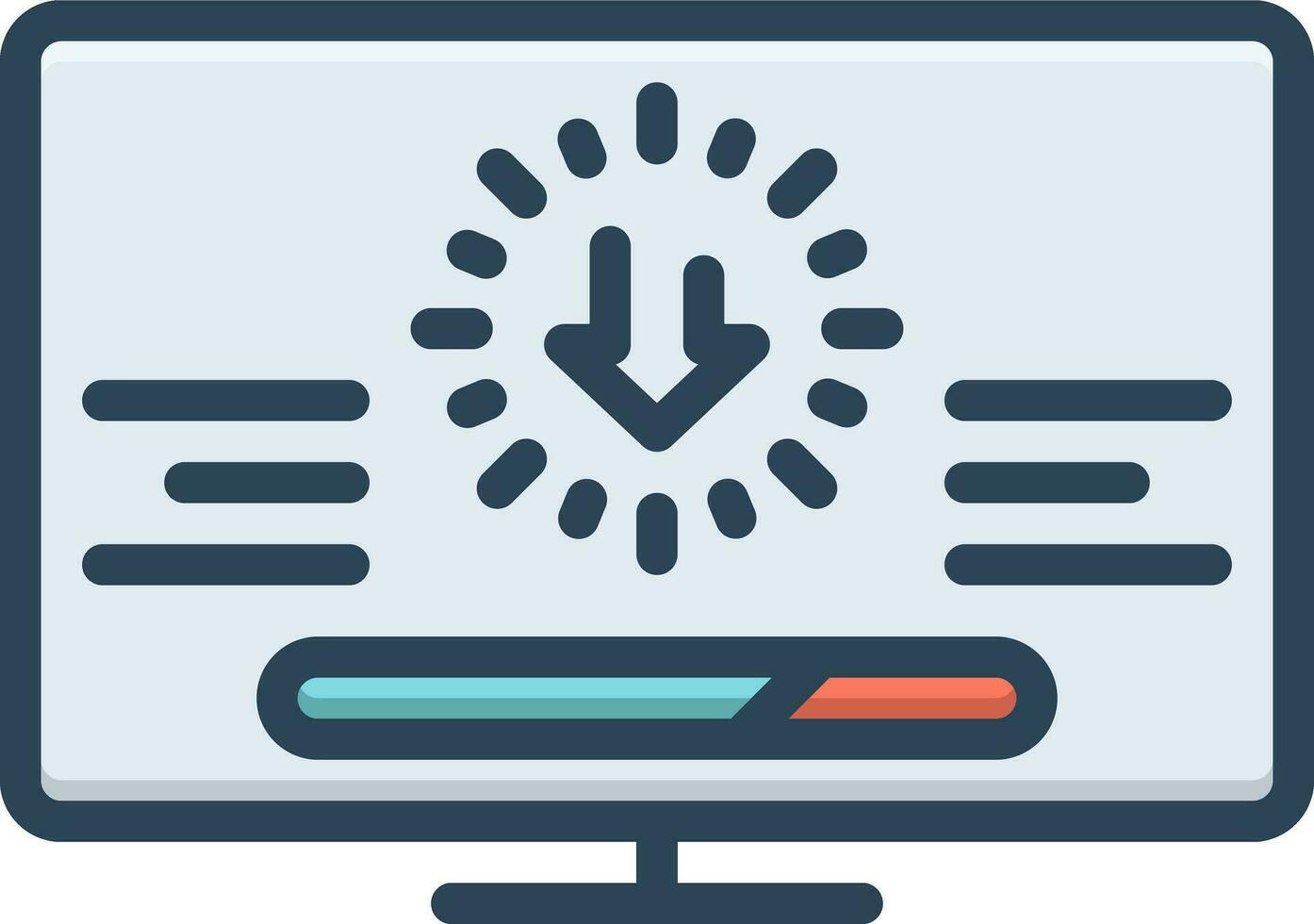 color icon for installing vector