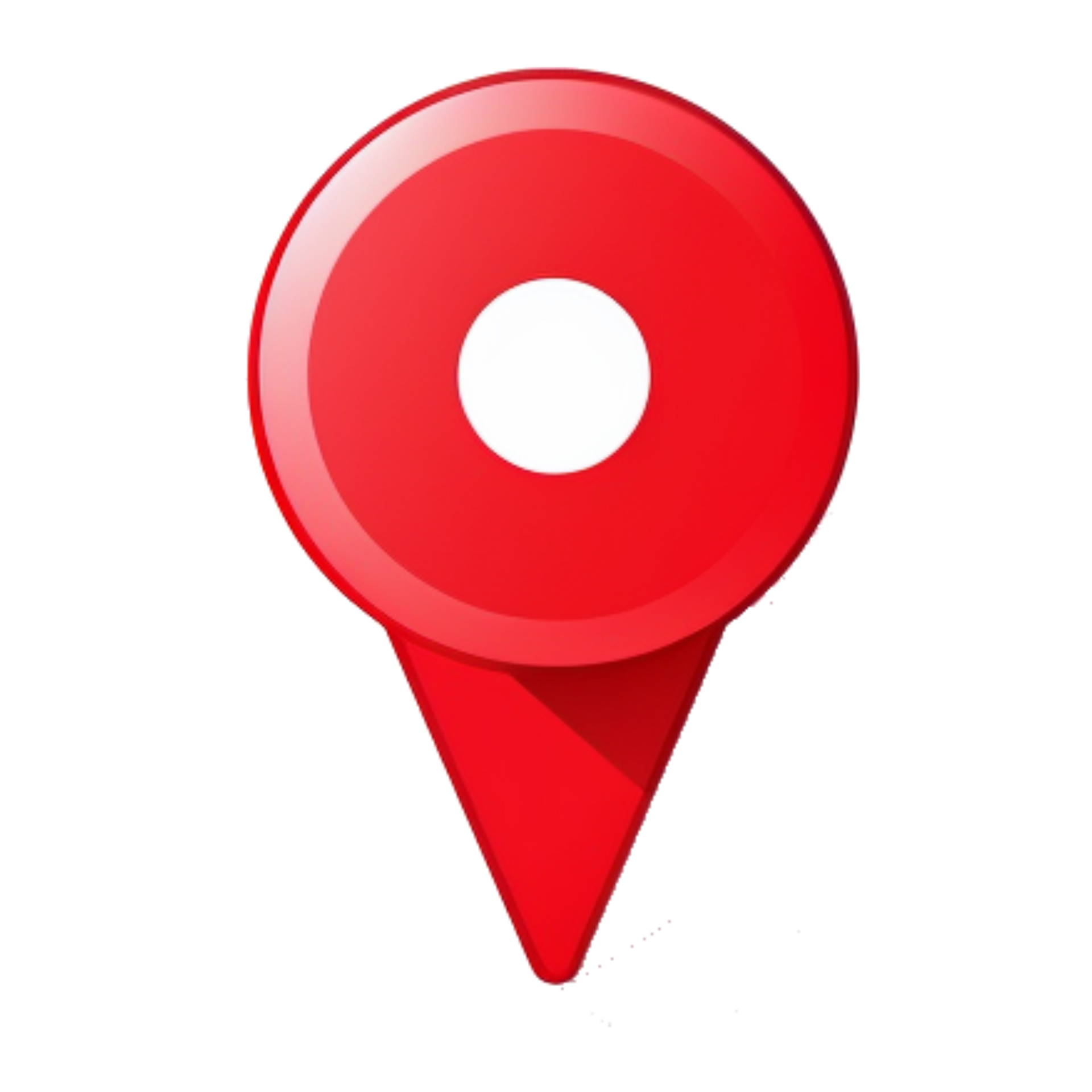 AI Generative 2D red point location icon style. 34377026 PNG