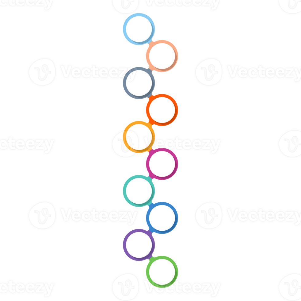 Infographic with 10 steps, process or options. png