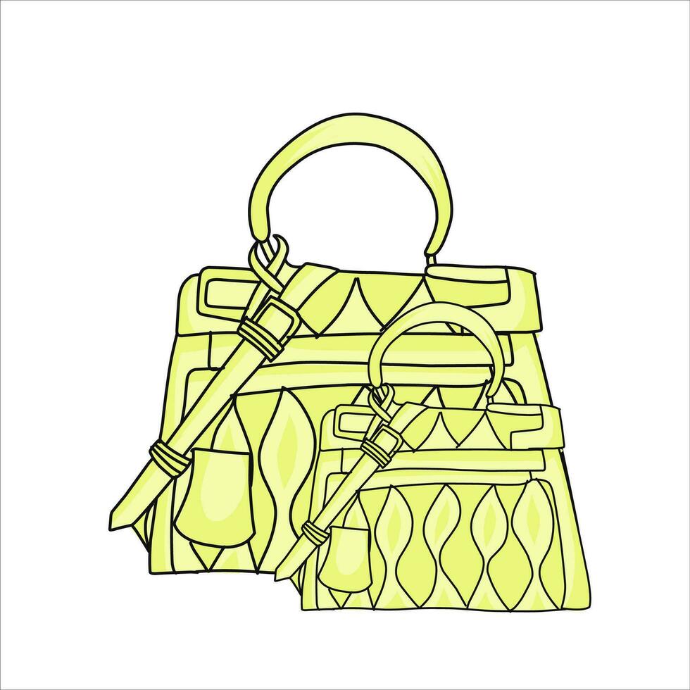 compras bolso plano ilustración diseño. azul, naranja, rojo, amarillo bolso paquetes aislado en blanco antecedentes. bolso. 3d compras bolso icono. vector bolsa. compras diseño bienes