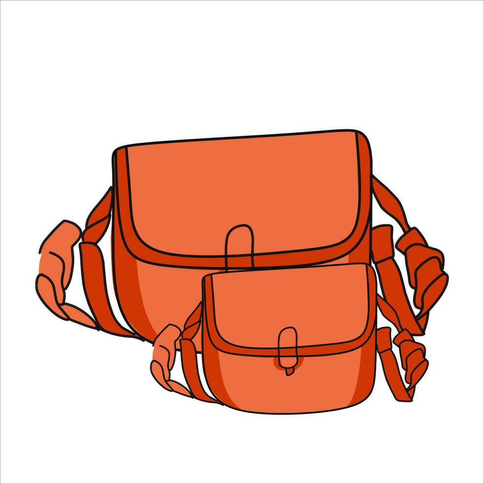 compras bolso plano ilustración diseño. azul, naranja, rojo, amarillo bolso paquetes aislado en blanco antecedentes. bolso. 3d compras bolso icono. vector bolsa. compras diseño bienes