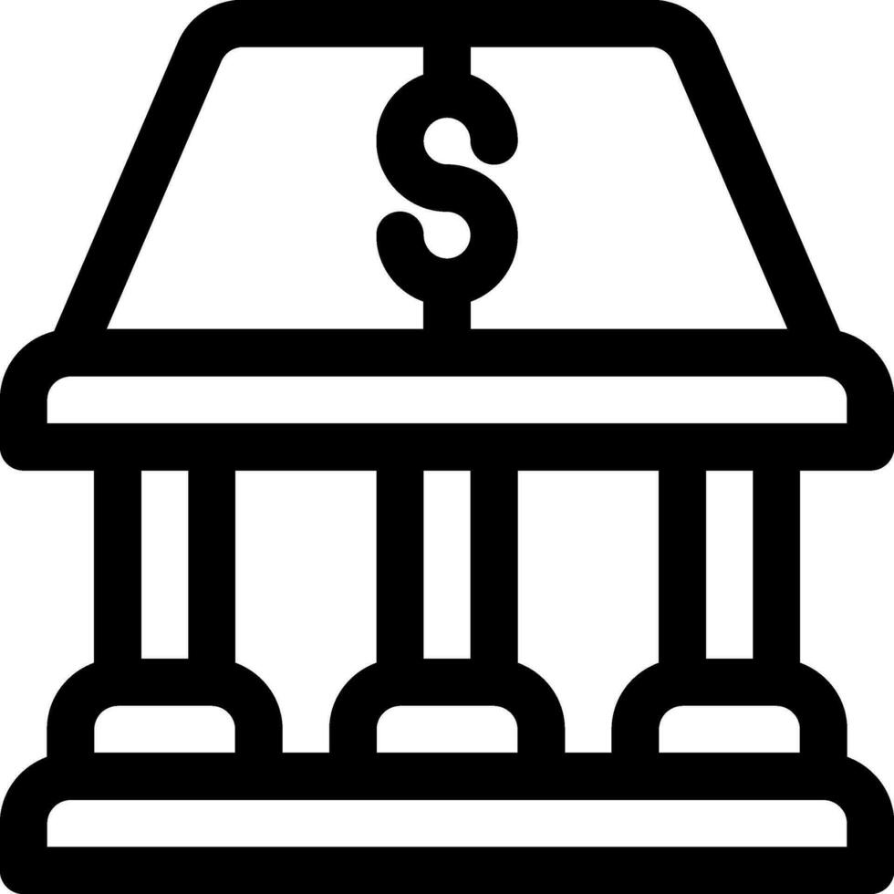 esta icono o logo bancario icono o otro dónde eso explica el finanzas, negocio o acerca de el banco etc y lata ser usado para web, solicitud y logo diseño vector