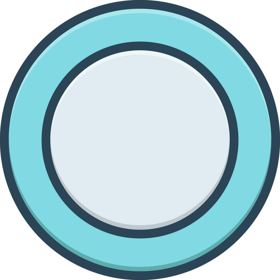 color icon for round vector