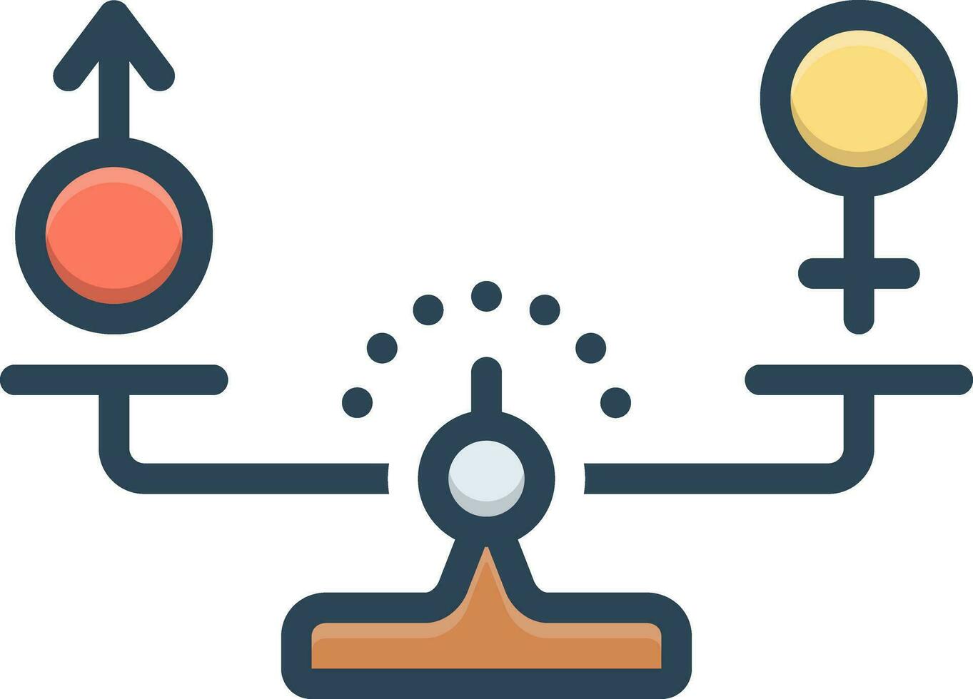 color icon for equal vector