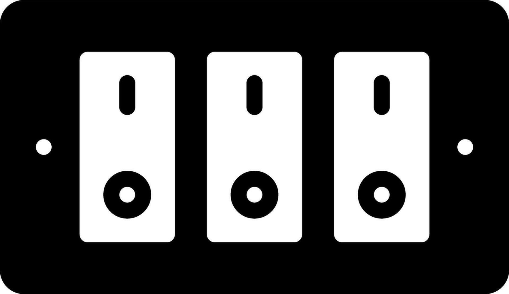 solid icon for switches vector