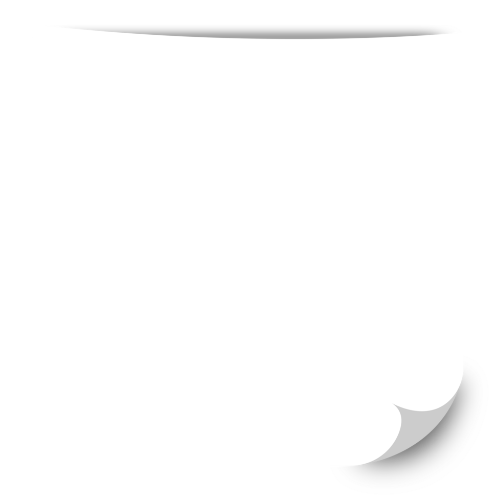 sheet of paper on white png