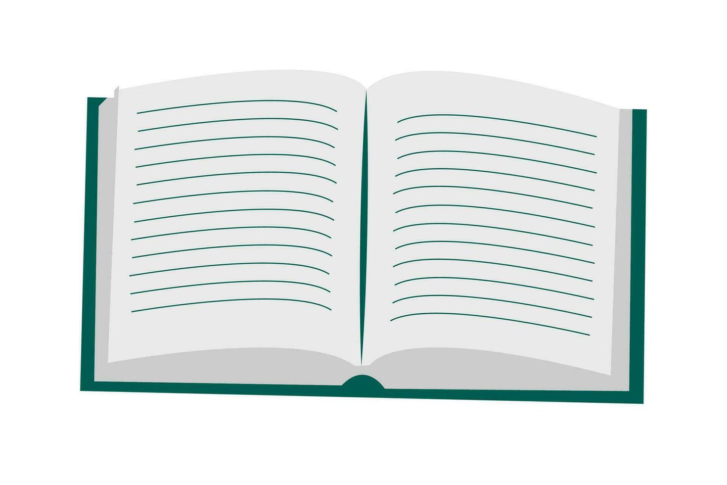 abierto libro plano icono vector ilustración aislado en blanco antecedentes