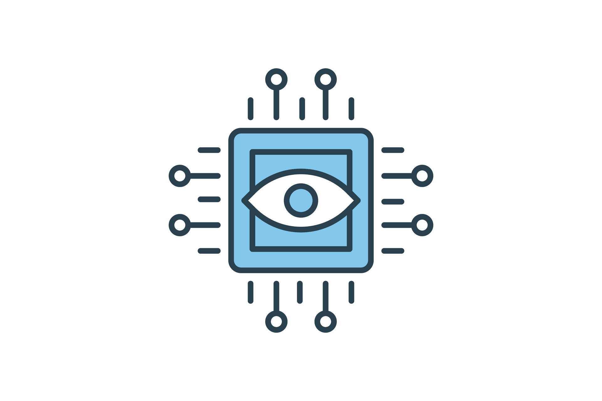 computer vision icon. icon related to device, artificial intelligence ...