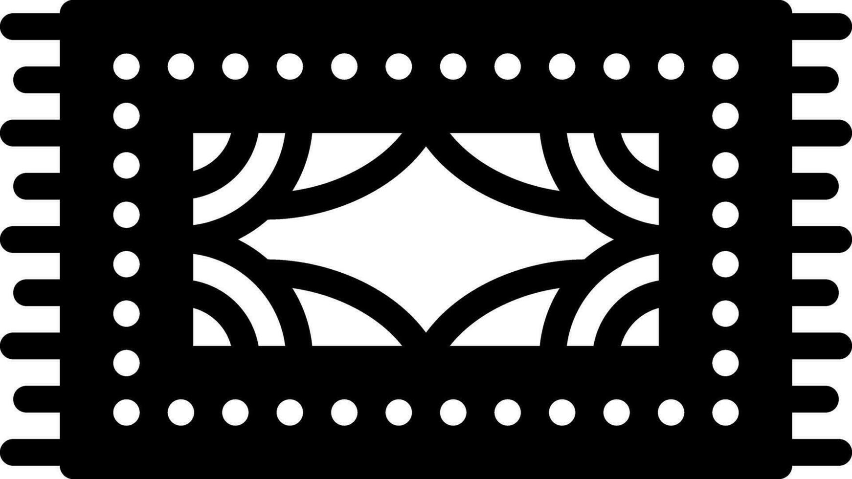 solid icon for rug vector