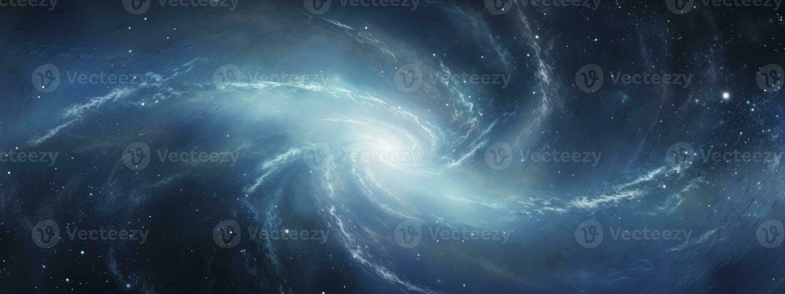 Immaculate Perfectionism Style Display of a Spiral Galaxy in Space. AI Generated photo