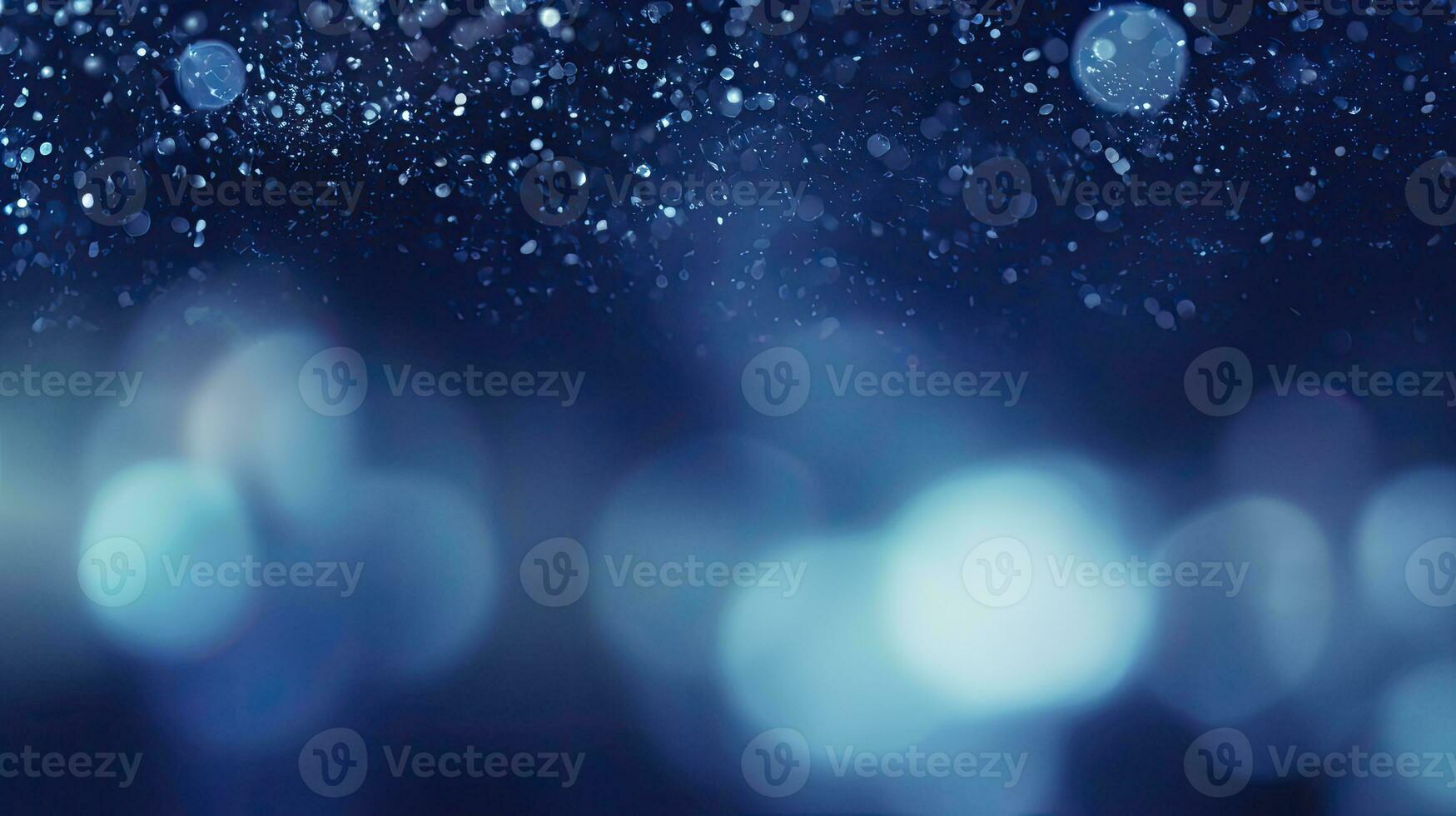 Blue Bokeh Background. AI Generated photo