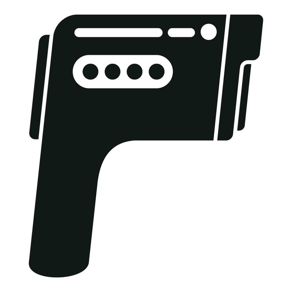 Laser thermometer equipment icon simple vector. Scan device gun vector