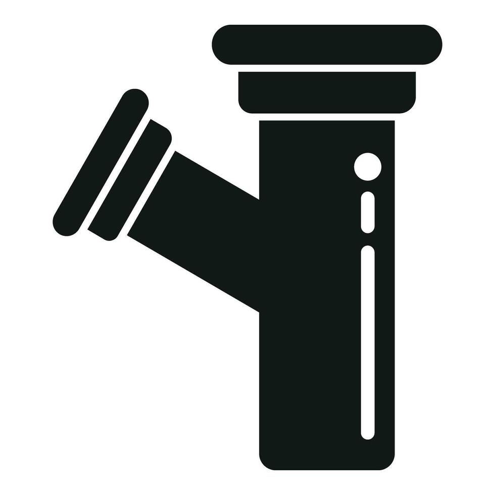 Cleaning water pipe icon simple vector. Water tube fix vector