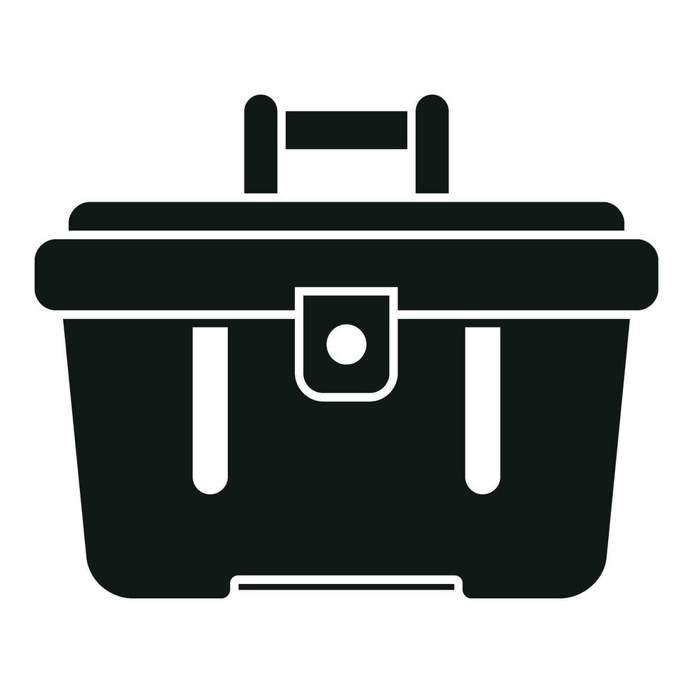 Service tool box icon simple vector. Broken washing machine vector