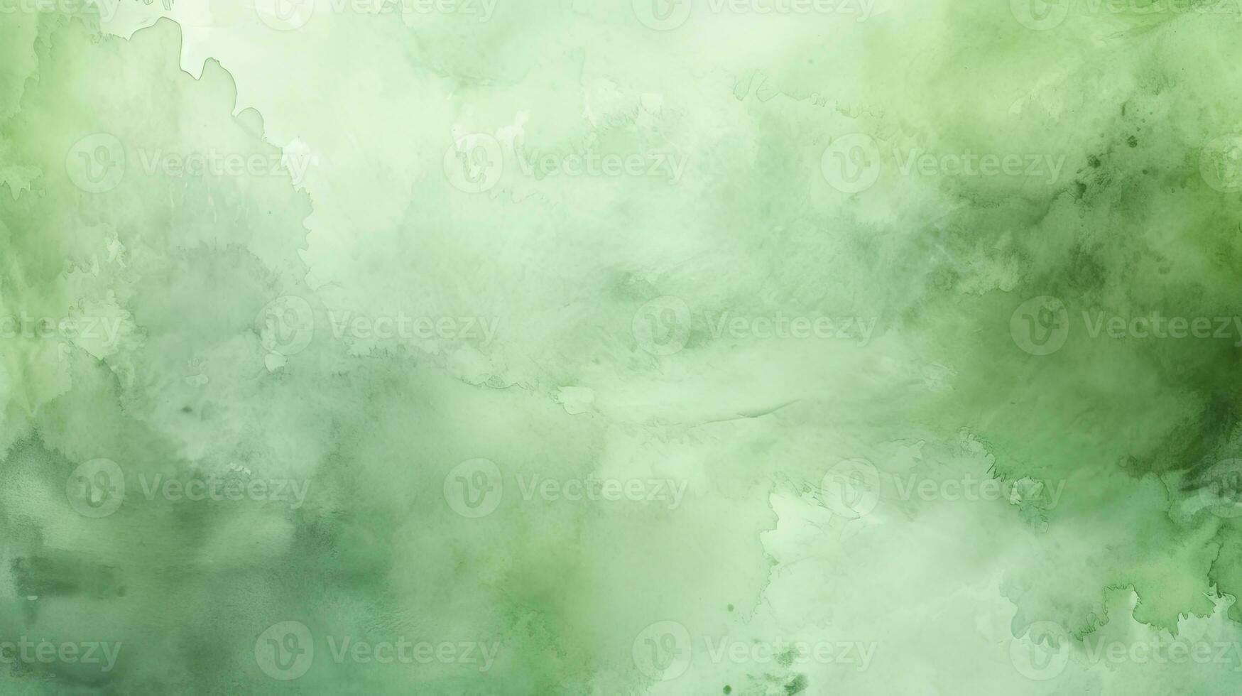Green Watercolor Texture An Abstract Background. AI Generated photo