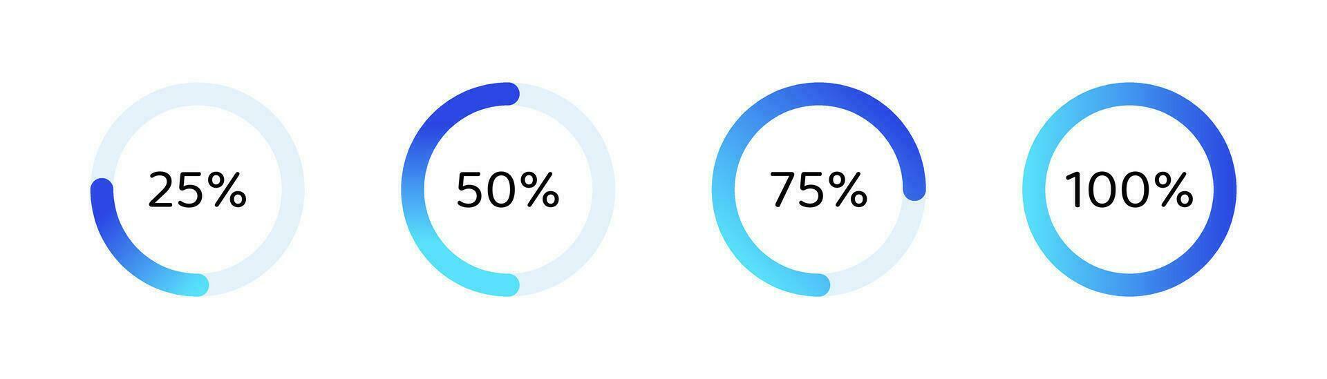 Loading circle icon. Progress bar indicator. Loading circle. Stock vector illustration