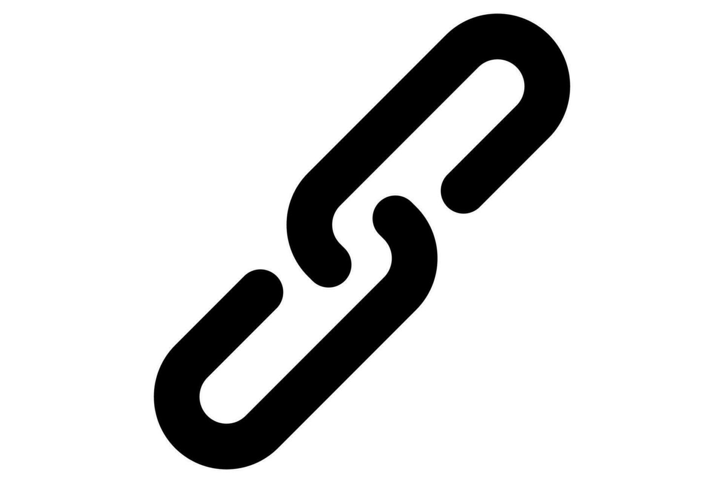 Share symbol. Sharing icon in black. Link sign. vector