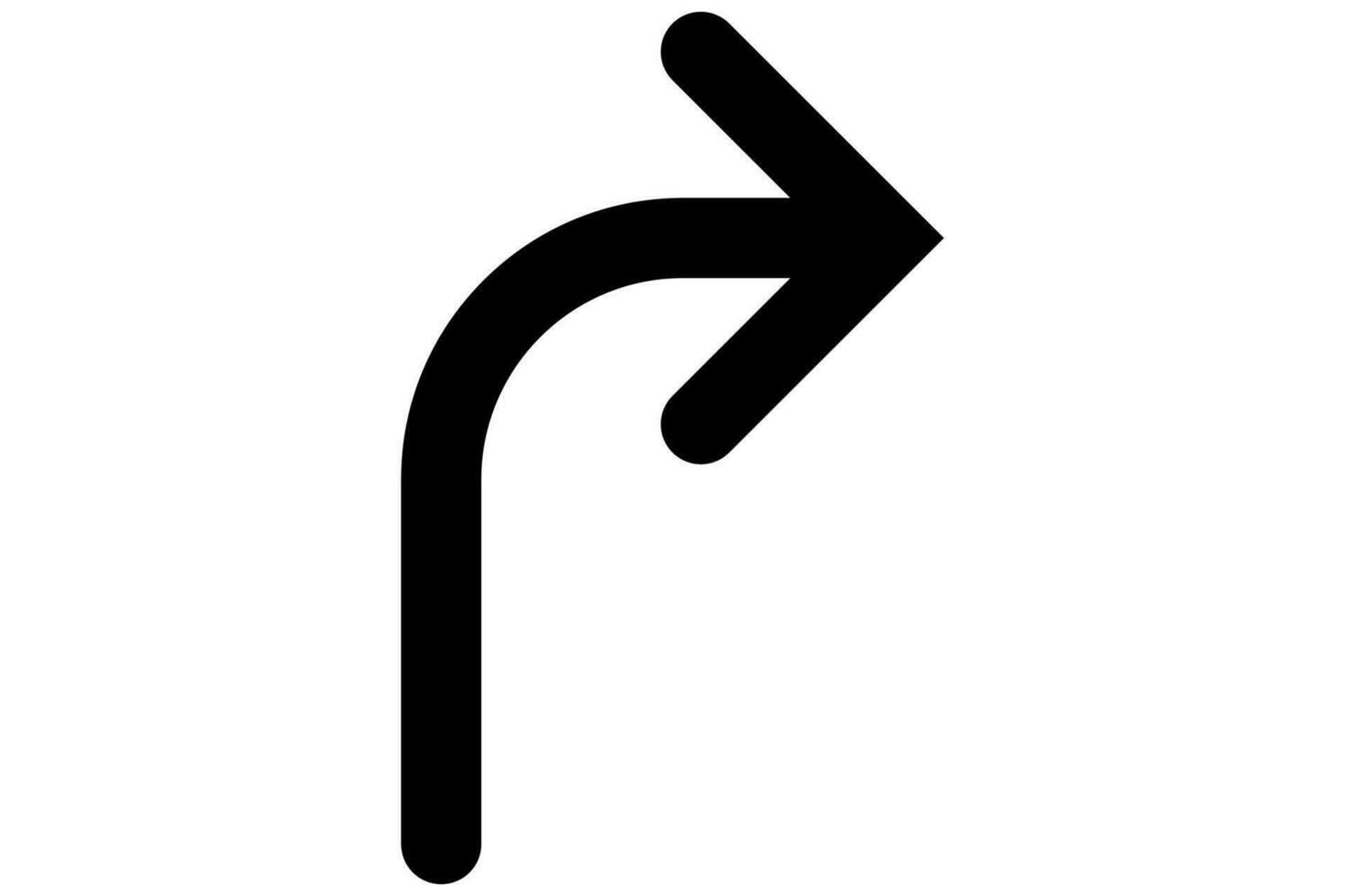 Share symbol. Sharing arrow in black. Link sign. vector