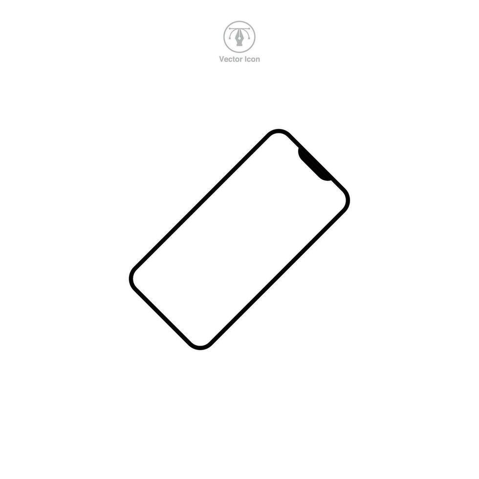 Smartphone icon symbol vector illustration isolated on white background